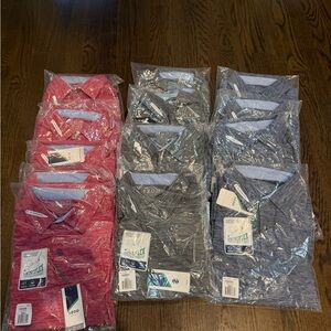 Izod Golf Polo IZ167 Swingflex Title Holder Mens Grey Blue Red Size S Small
